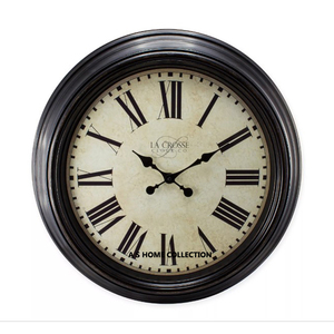 Tuyệt Vời Biên Giới Màu Đen Thiết Kế Im Lặng Không-ticking Cổ Điển Vòng Hình Dạng Đồng Hồ Treo Tường Cho Home & Văn Phòng Thân Thiện Với Môi - Product Image 1