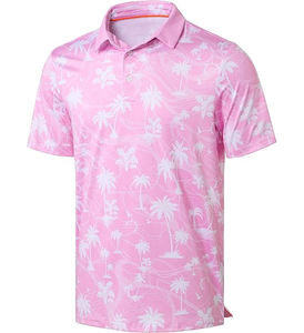 Polo ligero de hombre al por mayor, ropa de calle personalizada a la moda, tejido de punto con patrón sólido - Product Image 1