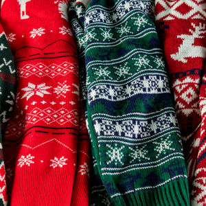 Pull de Noël pour homme en tricot à col rond à carreaux, doux, texturé torsadé, en laine et cachemire, anti-rétrécissement, respirant, pour l'hiver - Product Image 6