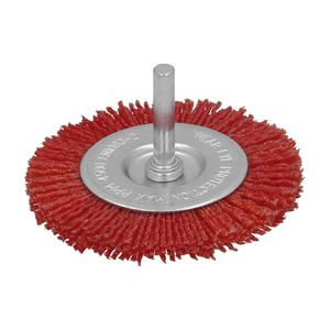 Spazzola in Nylon Disco O/ 75 mm. 1/4". - Product Image 1