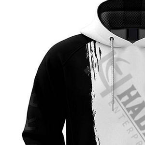 Sweat à capuche en tissu solide pour hommes, manches longues, couleur et taille personnalisées, sweat à capuche en tissu uni, utilisation régulière, saison d'hiver - Product Image 3