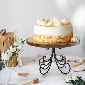 Soporte de pastel de madera natural ACACIA clásico Diseño impresionante para fiestas de bodas y más Un toque hermoso para cada mesa de postres - Product Image 6