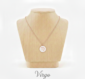 Collier chaîne délicat en argent sterling 925 de haute qualité, signe du zodiaque, unisexe, plaqué or 14 carats, cadeau de luxe certifié, fin - Product Image 2