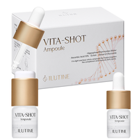 Sérum Ampoule Anti-rides et Anti-âge Éclaircissant et Blanchissant à l'Alpha Arbutine, Glycérine, Vitamine C et Collagène de Bave d'Escargot à Absorption Rapide
