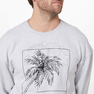Sudadera clásica de mezcla de algodón con cuello redondo para hombre y dobladillo acanalado para la comodidad diaria Sudadera para hombre - Product Image 5