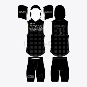 Maillots de football américain 7 contre 7 en gros, 100 % polyester, kits de flag football avec impression de nom, uniformes de football au design personnalisé - Product Image 4