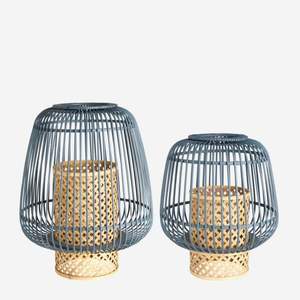 BEST SELLING SUSTAINABLE TRENDY <b>BAMBOO</b> CANDLE HOLDERS WITH NATURAL RATTAN <b>LANTERN</b> for HOME DECORATION & PARTY DECOR - Product Image 3