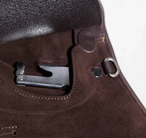 Accessoires équestres personnalisables de selle de cheval de dressage de couleur brune anglaise professionnelle - Product Image 5