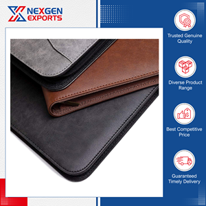 Nexgen Exports Leather Presentation Folder-Customized Design Color High Quality Model Leather Portfolio Folder-07 <b>Planner</b> for - Product Image 5