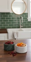 Penutup Stoples Silinder Resin Buatan Tangan Premium Tahan Lama Ramah Lingkungan Modern Mewah Multifungsi 150mL Penyimpanan Dapur Rumah Pesta