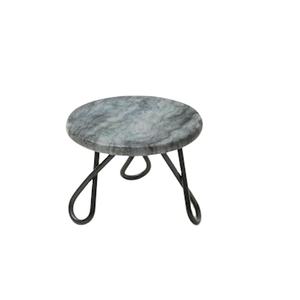 Vente en gros de support en métal et pierre marbrée pour outils à gâteaux support à dessert rond créatif pour mariage et Noël pour pâtisseries et gâteaux - Product Image 1