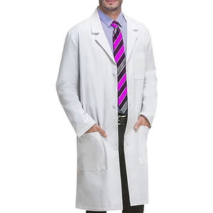Blouse de laboratoire médicale professionnelle pour médecin, infirmière, travail, blouse de laboratoire unisexe blanche pour les soins de santé, l'hôpital, le laboratoire - Product Image 1