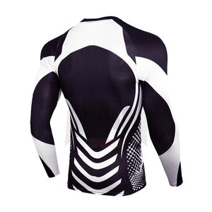 2024 Usine Vente Directe Personnaliser Fitness Sublimé Personnalisé Rashguard Recadrée Rash Guard Hommes vêtements de sport rash guards - Product Image 3