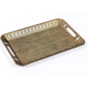 Bandeja de Acero Inoxidable Pulida Personalizada, Bandeja de Metal Multifuncional de Gran Oferta con Mango, Tamaño Personalizado, Diseño Superior - Product Image 5