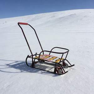 Ventes en gros de <span class=keywords><strong>luge</strong></span> d'<span class=keywords><strong>hiver</strong></span> de haute qualité à quatre roues, en métal et en bois - Product Image 2