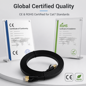 <span class=keywords><strong>Cable</strong></span> Ethernet Plano Cat6 XXD de 1000Mbps, <span class=keywords><strong>Cable</strong></span> de Red UTP de Cobre Libre de Oxígeno, Certificado CE, Venta al Por Mayor de Fábrica - Product Image 5