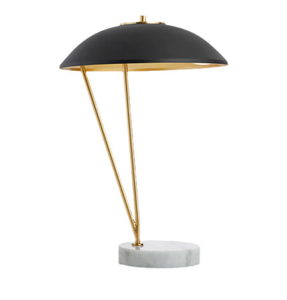 Lámpara de mesa de metal decorativa de latón AK en oro y acabado negro lámpara de alta calidad para decoración de mesa/Decoración de sala de estar - Product Image 2