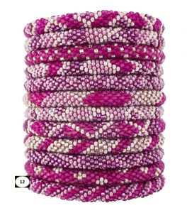 BRAZALETES Y BRAZALETAS CON CUENTAS DE CRISTAL MULTICOLOR Y BLANCO-HADICRATEADO Y DISTRIBUIDO DE NEPAL 100% CALIDAD - Product Image 1