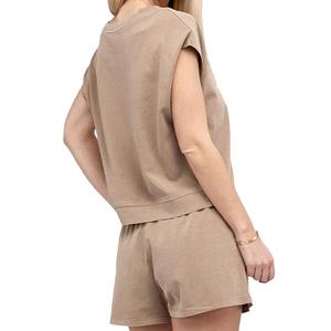 Femmes Lady Girls 2 Piece Set Shirt Shorts Suits Cotton Striped Fashion Printed Elegant Long Sleeve Button Lapel Casual Suits set - Product Image 6