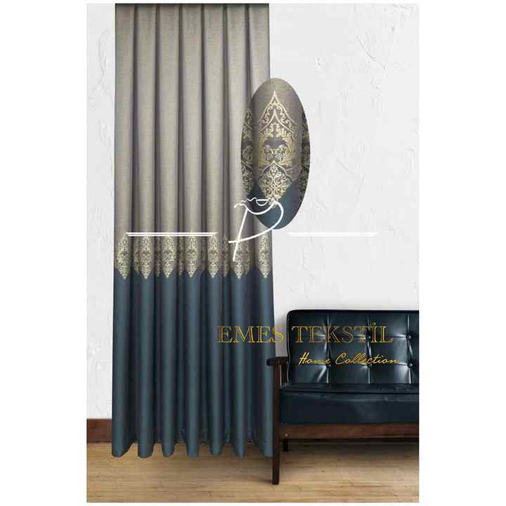Panel Background Curtain Petrol Green (Single Wing)