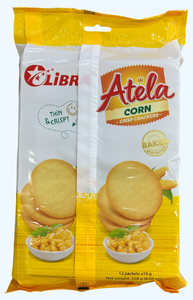 Biscuits croustillants Libra Atela Corn Cracker 228g, saveur crème salée, fins, cuits, en sachet, vente en gros, ODM, OEM, service d'échantillonnage direct usine - Product Image 4