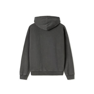 100% algodón orgánico Boxy Fit Hoodie 470GSM Oliva y antracita hombros caídos lisos-logotipo personalizado para el invierno - Product Image 2