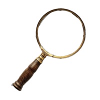 Handmade Portable Reading Optical Magnifier with Light Handheld Handheld Magnifying Glass for Reading
