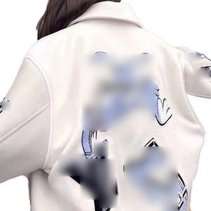 Veste de haute qualité hommes broderie manches en cuir personnalisé Baseball Letterman veste d'hiver - Product Image 4