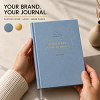 LABON Maßgefertigtes A5 Bildschirmfreies Sonntags-Ritual-Journal mit Leinen-Hardcover, Goldfolien-Logo und Geführten Wellness-Seiten