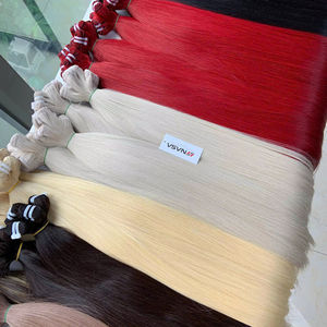 ผมต่อแบบเครื่องจักร ราคาส่ง ผมเวียดนามแท้ 100% ยาว 60 ซม. 1 แพ็ค 100 กรัม ยาว 150 ซม. ซุปเปอร์ดับเบิ้ลดรอน - Product Image 1