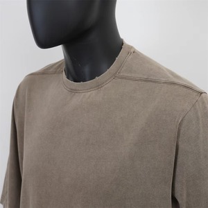 T-shirt vintage en coton 100% coupé et cousu sur mesure pour homme, lavage à l'acide, impression sérigraphique, logo personnalisé, t-shirt surdimensionné pour homme, poids lourd - Product Image 6