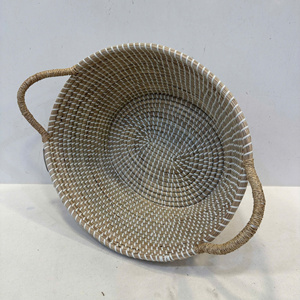 ตะกร้าเก็บของทรงรีหรูหราจากหญ้าทะเล พร้อมเชือก PP ผลิตอย่างแม่นยำอเนกประสงค์ เป็นมิตรกับสิ่งแวดล้อม - Product Image 4