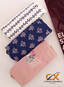 Culottes en coton à imprimé floral pour femmes, taille mi-haute, grandes tailles, respirantes, tricotées, lavables en machine, vente directe en gros - Product Image 3
