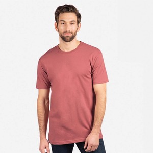 T-shirt à col rond surdimensionné rose pour hommes, respirant - Product Image 1