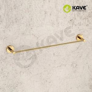 Porte-serviettes mural en acier inoxydable Grace Gold Porte-serviettes de salle de bain antirouille de luxe Porte-serviettes au design moderne - Product Image 3