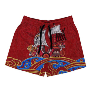 Summer Street wear Respirant Cordon de serrage à séchage rapide 5 Entrejambe Boys Mesh Shorts Custom Sublimation Printing Men Mesh Shorts - Product Image 3