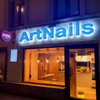 Accessoires pour salon de manucure, panneau mural LED 3D, signalétique électronique personnalisée, enseigne de salon de luxe, enseigne en métal extérieure, logo Signvia