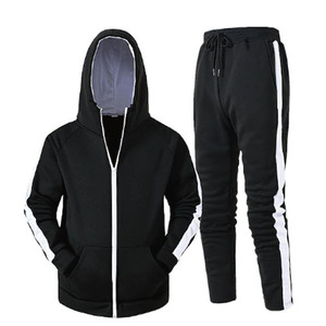 2025 Unisex 100% Cotton Track <b>Suit</b> Breathable Pullover <b>Jogging</b> <b>Suits</b> for Adults Winter Sports Wear Plus Size Option New Arrival - Product Image 2