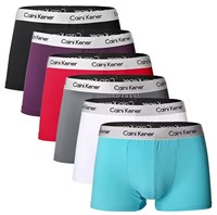 Haute qualité Premium couleur unie hommes sous-vêtements hommes Boxer taille basse haute élasticité coton bambou sous-vêtements pour hommes