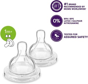 Philips Avent 1M + Airflex Tetinas de flujo lento SCF632/27 - Product Image 4