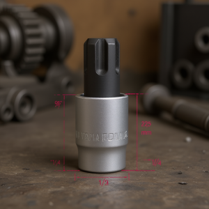 Llaves de vaso cromadas de 1/2 pulgada con punta hexagonal pulida para tornillos de vaso hexagonal - Product Image 3