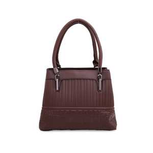 Bolso de mano formal marrón P35882, decoración de borlas, elegante bolso informal con dos asas, forro de cuero genuino, bolso de moda ODM - Product Image 3