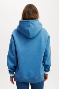 Venta al por mayor Fabricación Mujeres Sudadera con capucha de gran tamaño 100% Material de algodón Ligero Transpirable Impresión de logotipo personalizado - Product Image 2