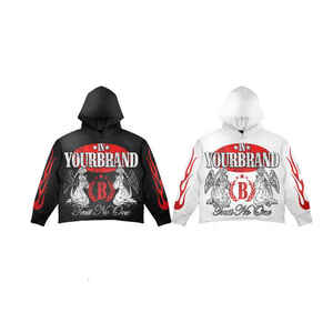 LOGO personnalisé vente en gros pull-over pour homme vierge avec fermeture éclair intégrale manteau à capuche avec fermeture éclair intégrale pour homme - Product Image 2