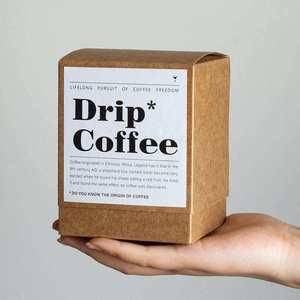 Boîtes d'emballage pour sachets de thé en papier kraft biodégradable avec logo personnalisé, pliables et jetables, pour les cafés à goutte - Product Image 3