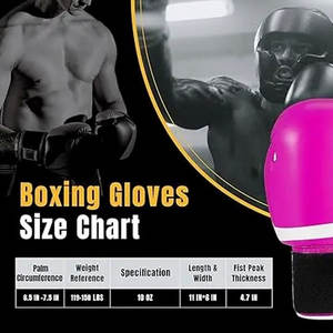 Guantes de Boxeo de Piel Sintética, Guantes de Entrenamiento de Boxeo, Equipo Deportivo, Guantes de Boxeo para Golpear - Product Image 2