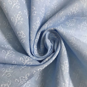 Tissu en coton imprimé à la main avec un motif floral miniature, textile indien minimaliste Buti - Product Image 2