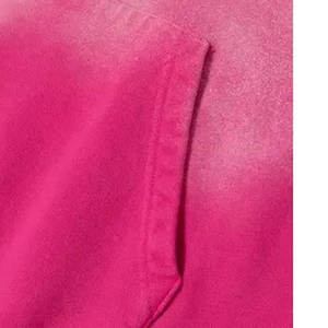 Venta al por mayor de las mujeres ácido lavado sudaderas con capucha Streetwear sudaderas de gran tamaño Precio de fábrica OEM mujeres ácido lavado con capucha - Product Image 4