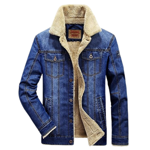 Veste en jean longue de haute qualité, style streetwear coréen, denim d'hiver, lavage premium, personnalisable, pour un usage quotidien décontracté - Product Image 1