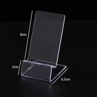 Support d'affichage pour téléphone portable, écologique, portable, en acrylique transparent, personnalisable, résistant à l'eau, style moderne, pour la vente au détail, la maison et le bureau
